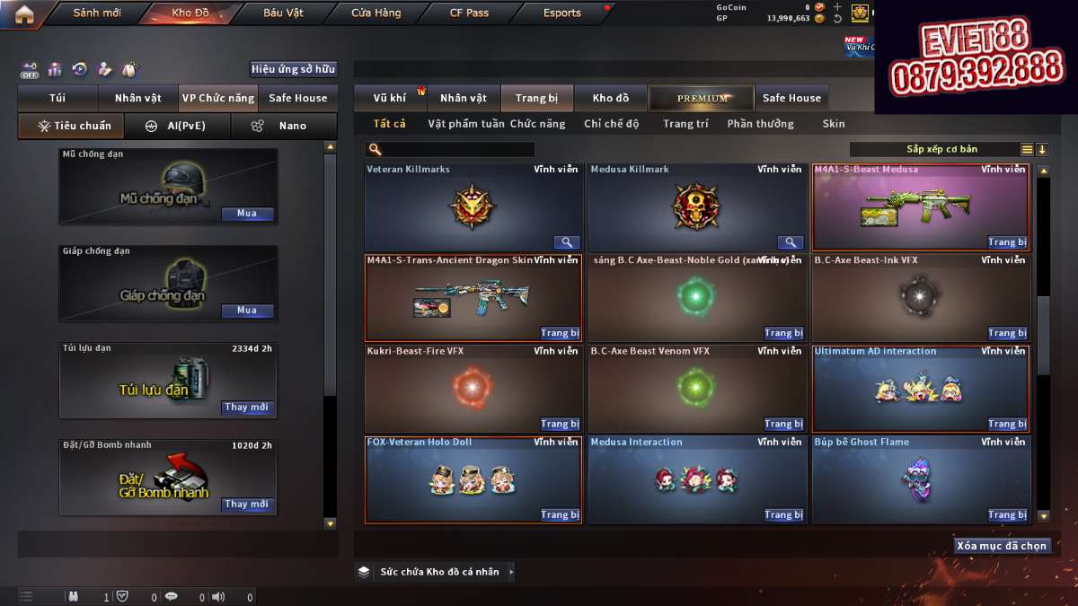 shop acc cf uy tin gia re